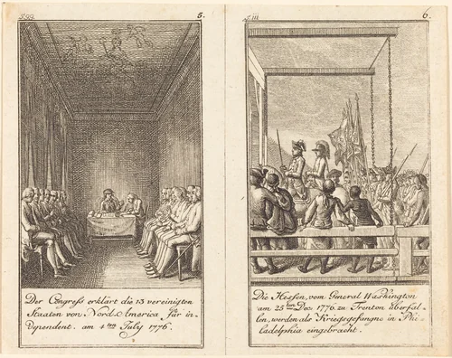 The History of the United States by Daniel Nikolaus Chodowiecki, print, 1783-1784