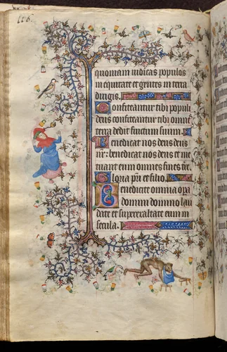 Hours of Charles the Noble, King of Navarre (1361-1425): fol. 58v, Text by Master of the Brussels Initials and Associates, book, 1400-1410