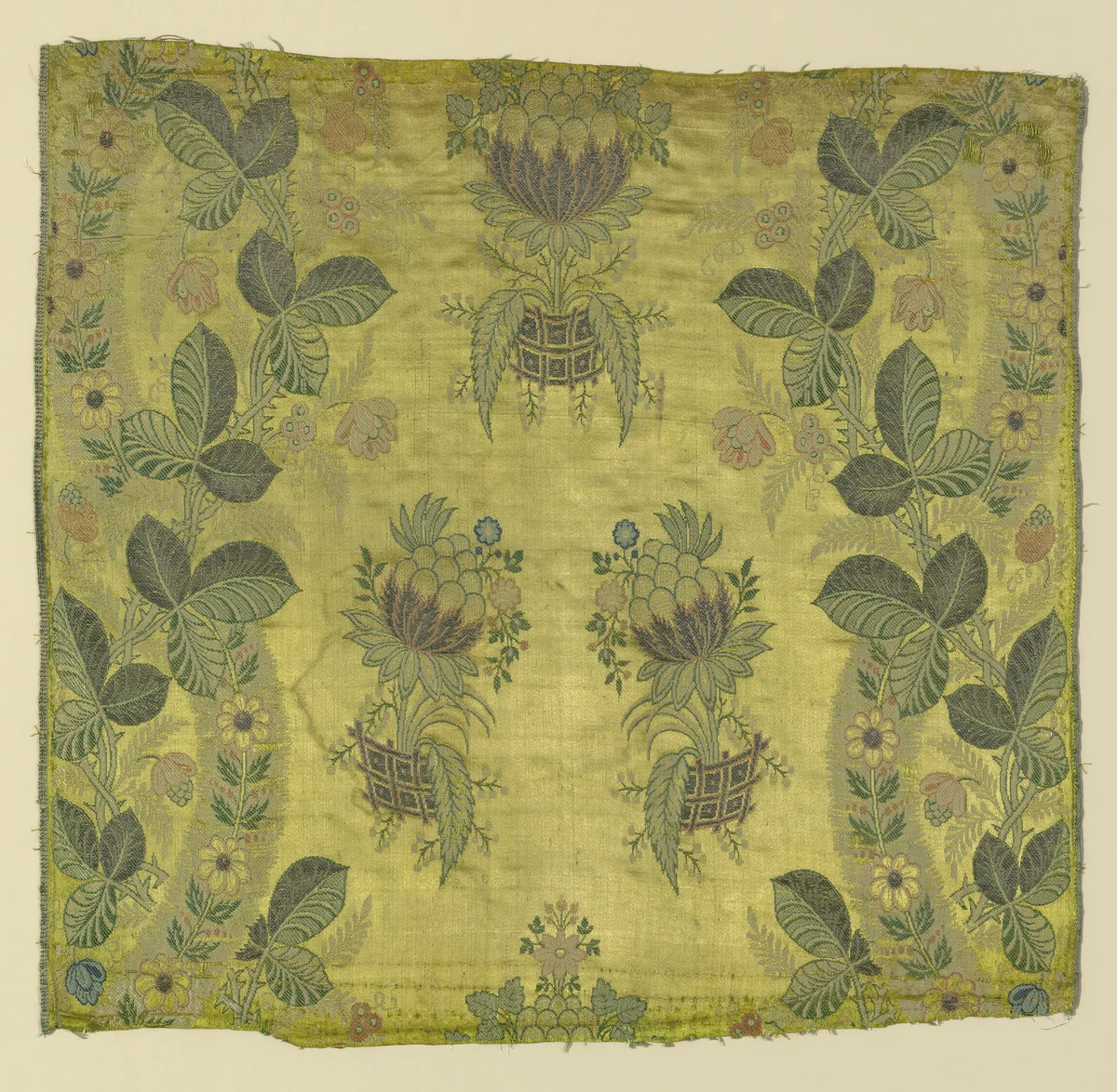 Fragment by England or France, textile, 1715-1729