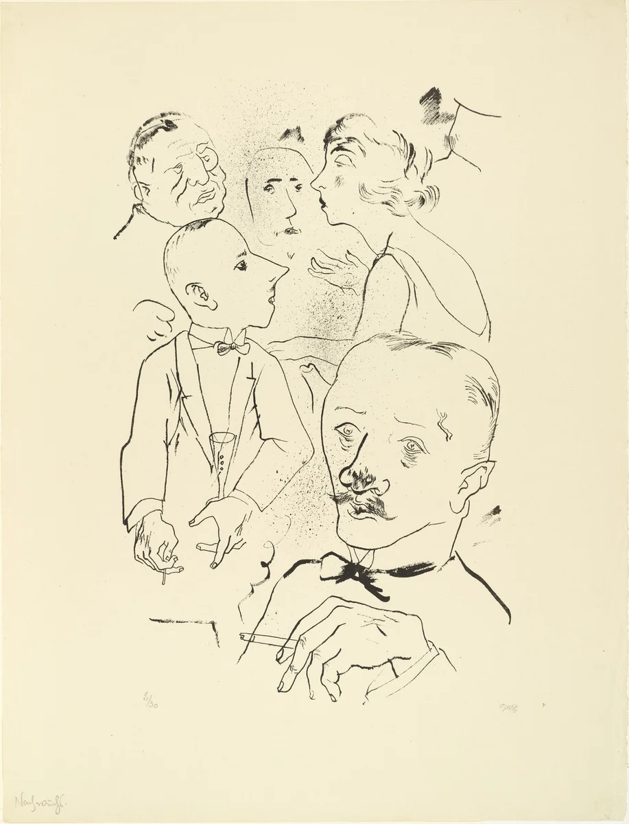 The New Generation (Nachwuchs) by George Grosz, print, 1921