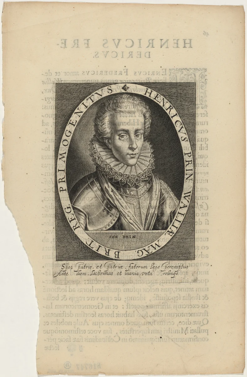 Henry Frederick, Prince of Wales by Magdalena van de Passe
Willem de Passe, print, 1620