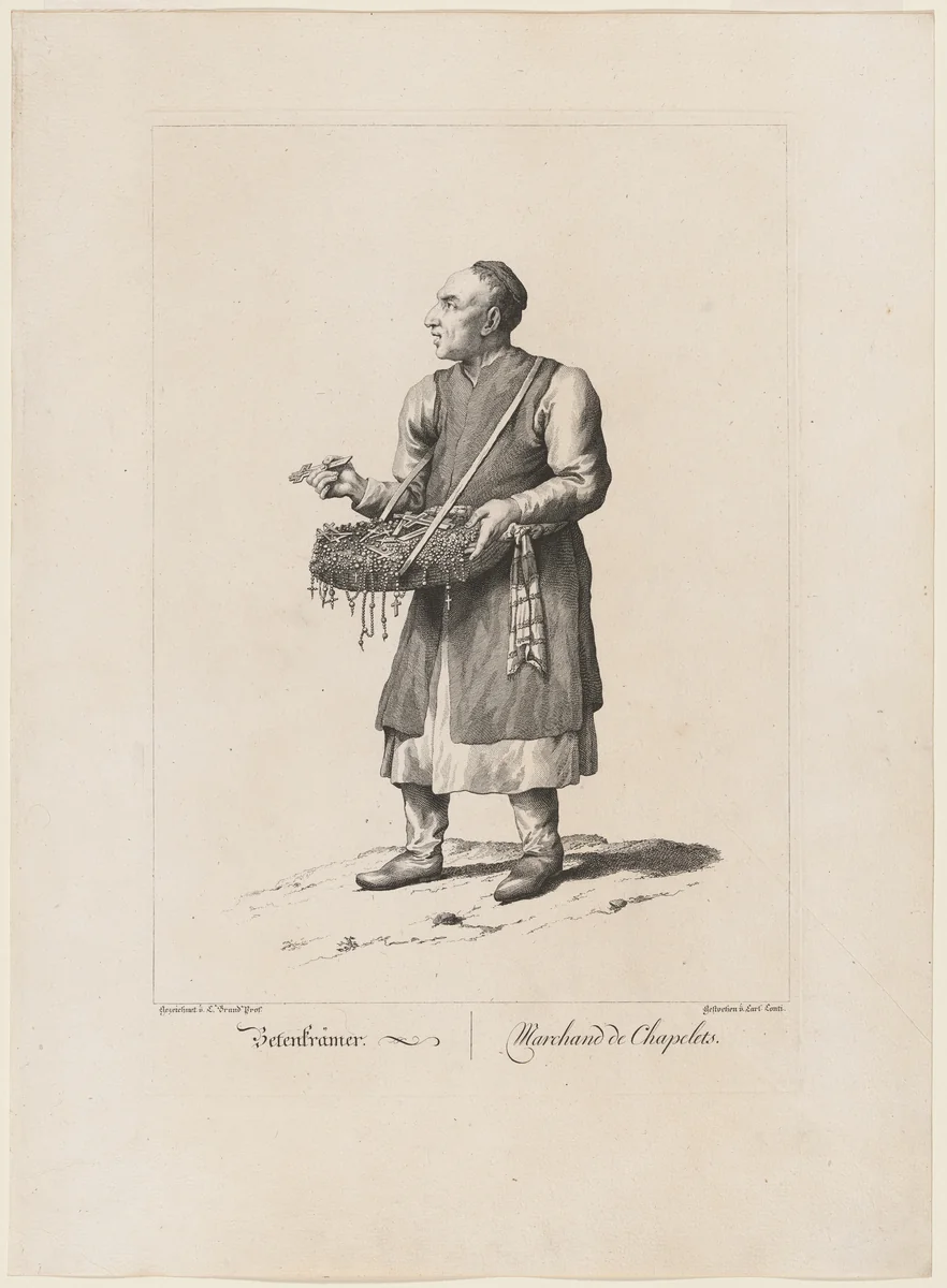 Betenkrämer / Marchand de Chapelets (Rosary Peddler) by Carl Conti
Johann Christian Brand, print, 1775