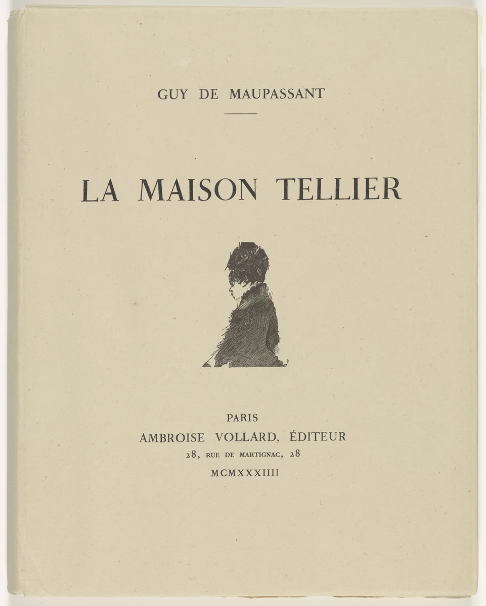 La maison tellier by Hilaire-Germain-Edgar Degas, illustrated book, 1876