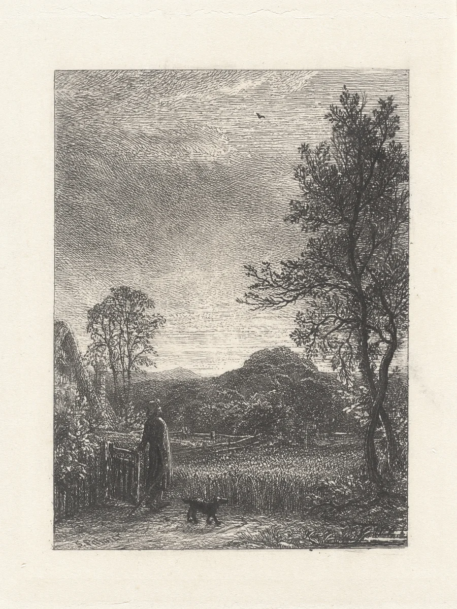 The Skylark by Samuel Palmer, print, 1850