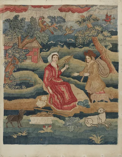 Needlepoint Panel by Phyllis Dorr, index of american design, 1939