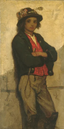 Italian Boy by William Morris Hunt, artwork, 1866