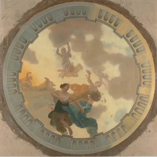 Ceiling painting with Diana and her companions by Gerard de Lairesse, painting, 1676-1682