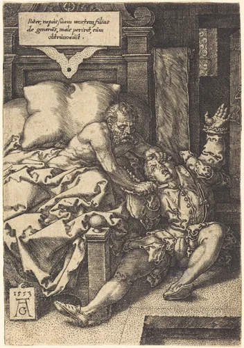 The Severe Father by Heinrich Aldegrever, print, 1553