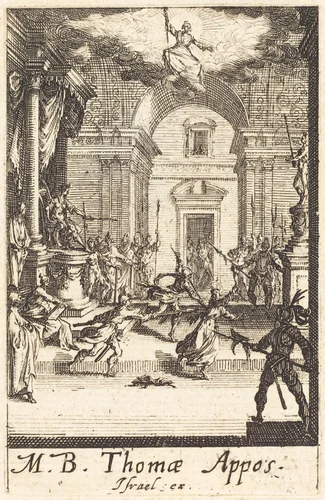The Martyrdom of Saint Thomas by Jacques Callot, print, 1634-1635