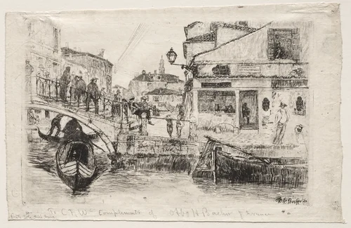 Ponte Tolentine by Otto H. Bacher, print, 1880