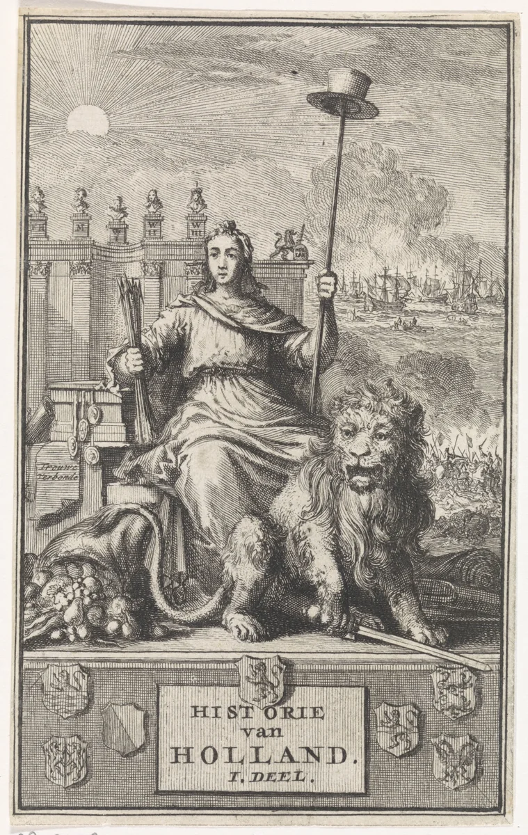 Hollandse Maagd by Jan Luyken, print, 1704