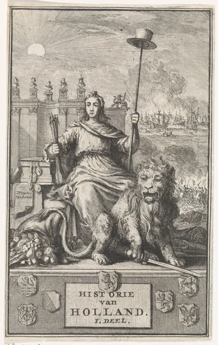 Hollandse Maagd by Jan Luyken, print, 1704