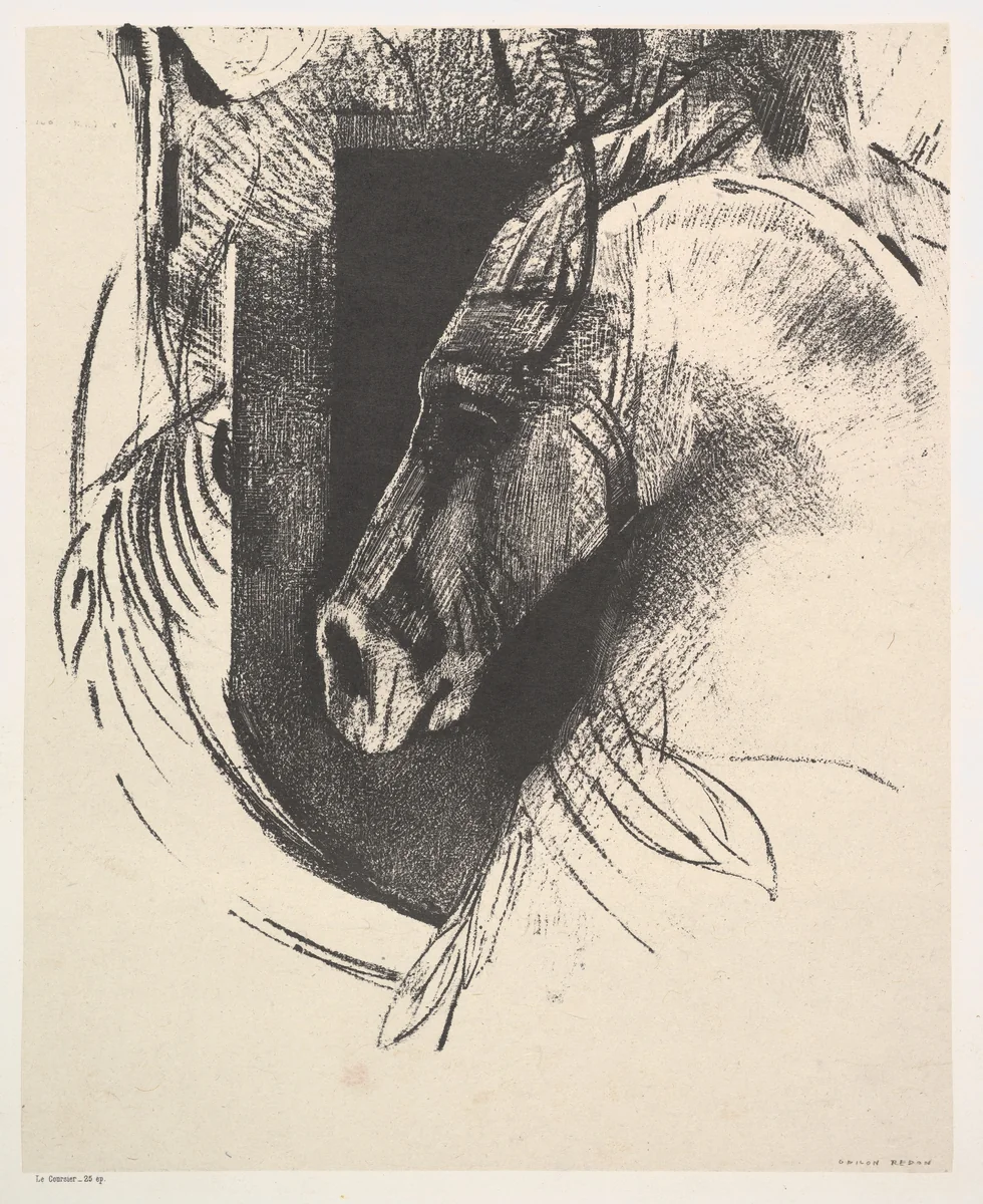 The Charger by Odilon Redon, print, 1894