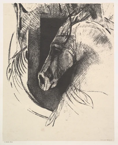 The Charger by Odilon Redon, print, 1894