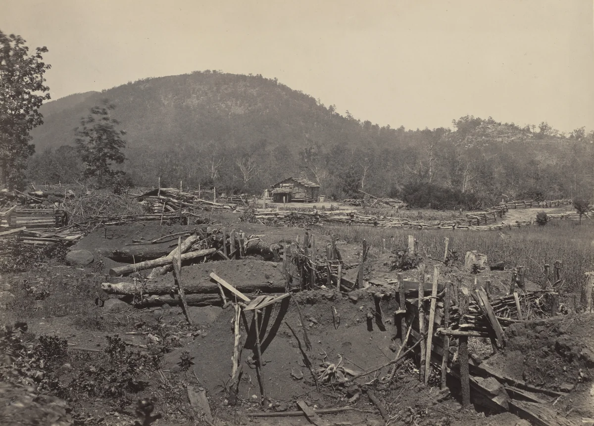 Our Line in front of Kenesaw Mountain from the album Photographic Views of Sherman's Campaign by George N. Barnard, photograph, 1864