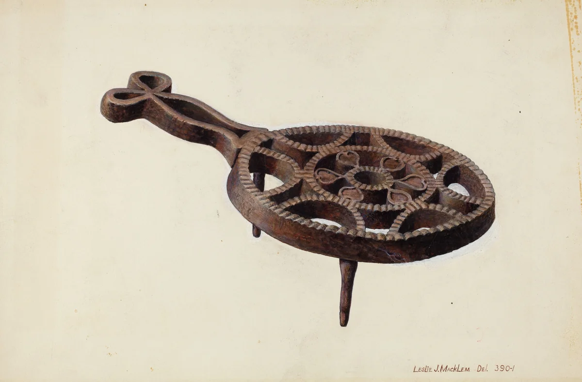 Flat Iron Stand by Leslie Macklem, index of american design, 1938