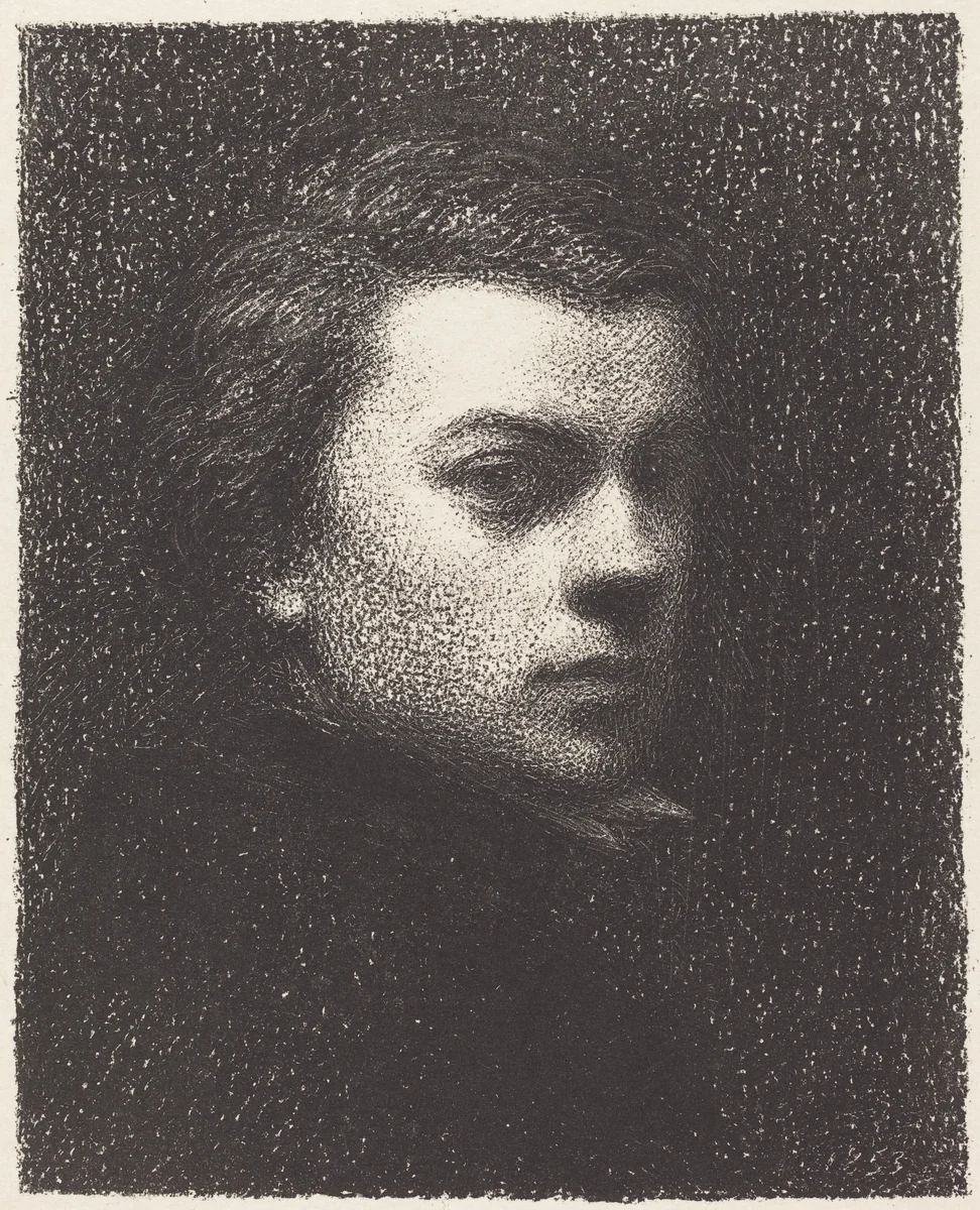 Self-Portrait at Seventeen by Henri Fantin-Latour, print, 1892