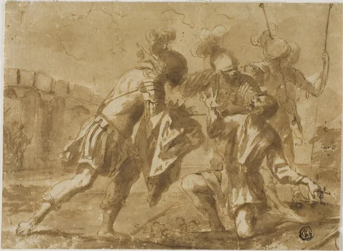 Cincinnatus Called from the Plough by Guercino, drawing, 1611-1799