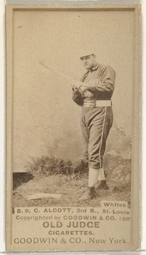 Alcott, 3rd Base, St. Louis Whites, from the Old Judge series (N172) for Old Judge Cigarettes by Goodwin & Company, photograph, 1888