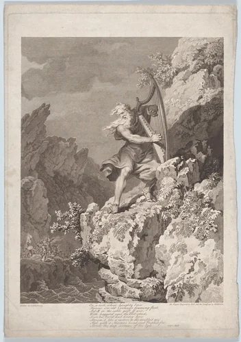 The Bard by John Hall, print, 1784