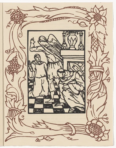 Plate (page 231) from Les Petites Fleurs de St. François (The Little Flowers of St. Francis) by Émile Bernard, illustrated book, 1928