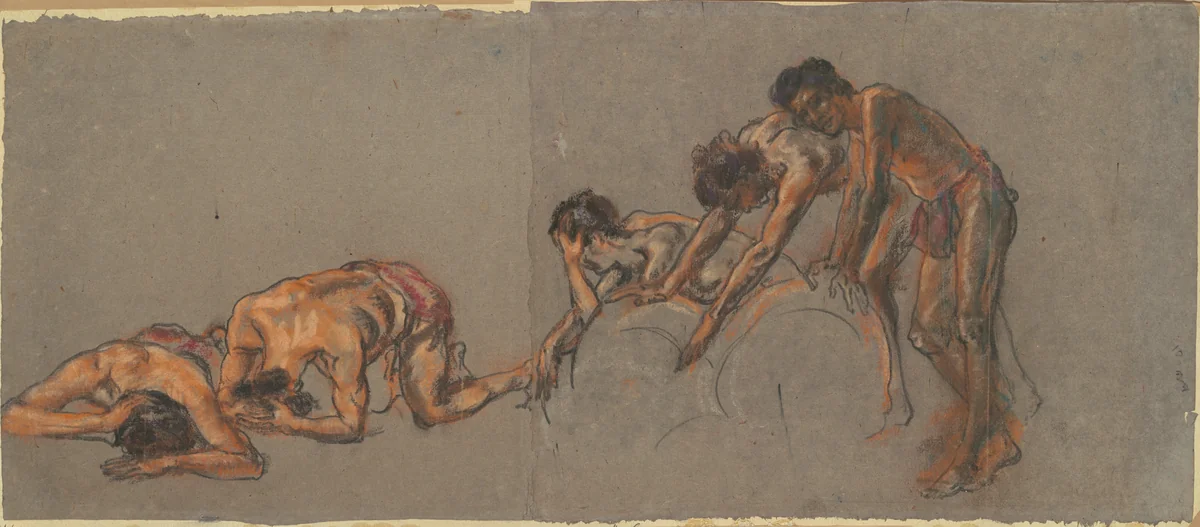 After Strife by Arthur B. Davies, drawing, 1917-1928