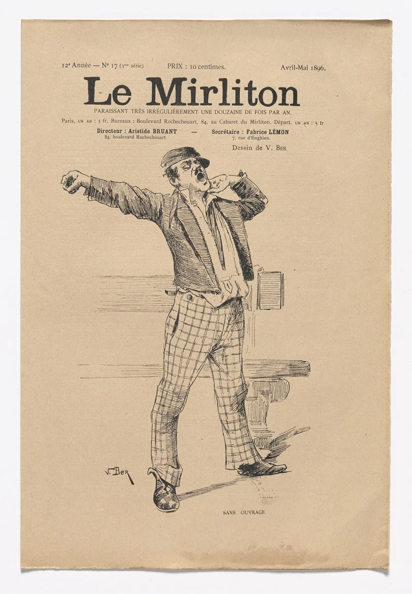 Le Mirliton, no. 17 by V. Ber, periodical, 1896