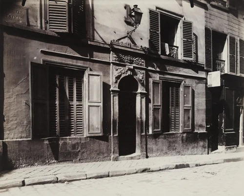 Versailles, maison close, Petite Place by Eugène Atget, photograph, 1921