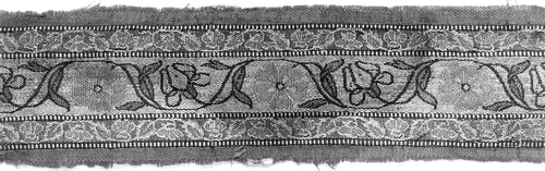 Fragment (Border) by Iran, textile, 1601-1700