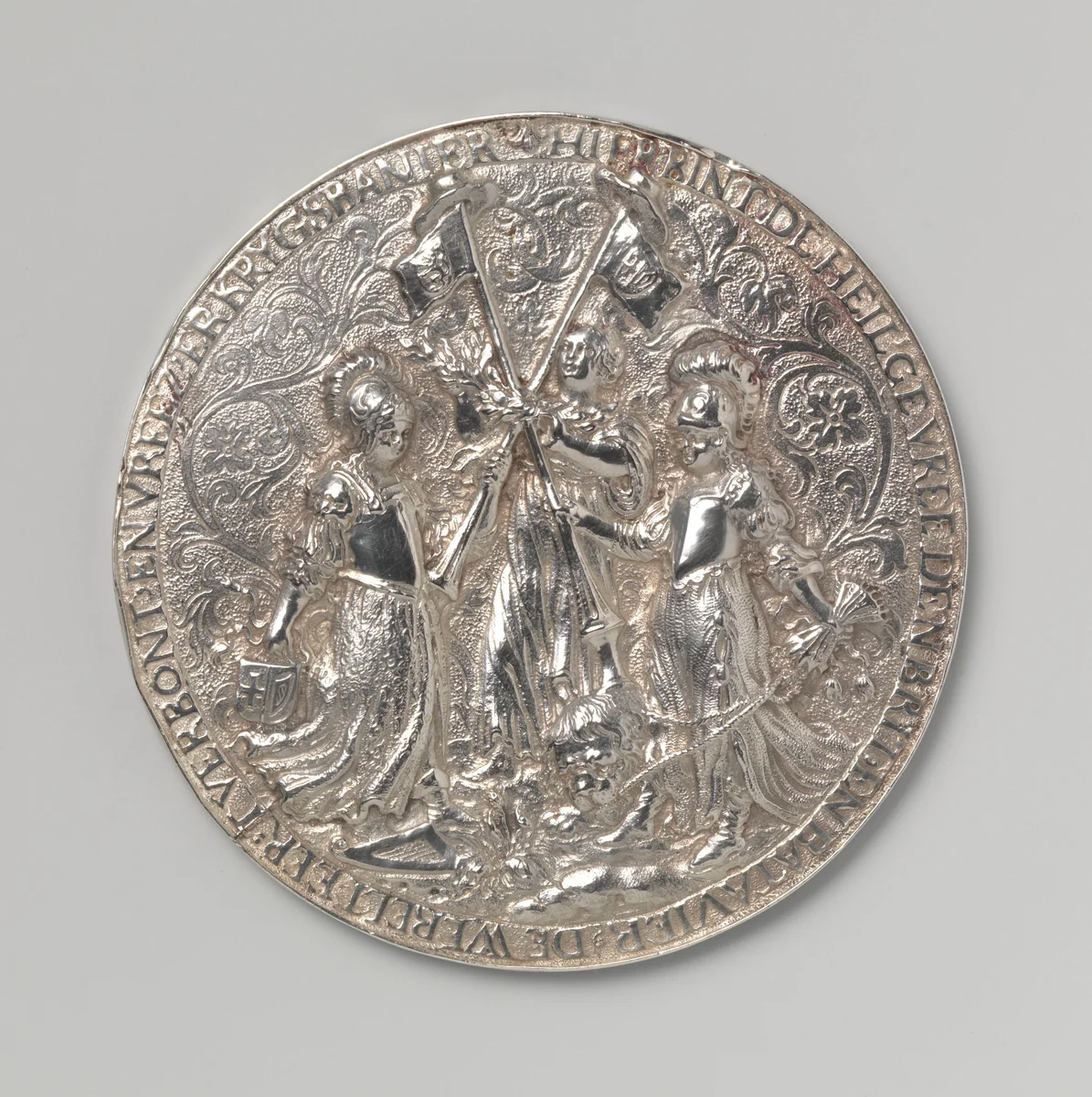 Treaty between England and the Dutch Republic by Wouter Muller, metalwork, 1654