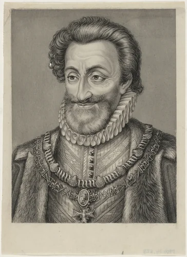 Henry IV, King of France by Robert Graves; Hendrick Goltzius, print, 1841-1851