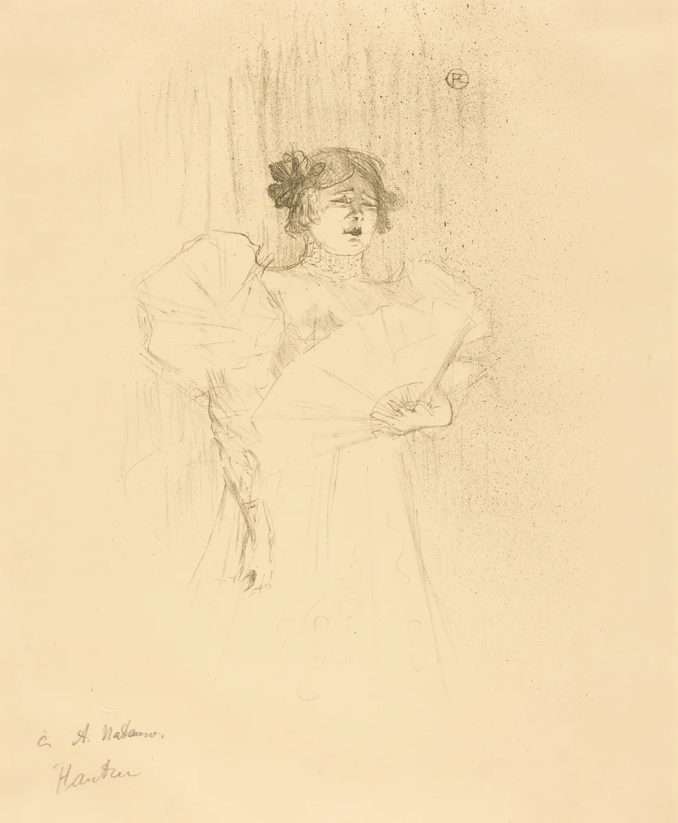 Luce Myres Full Face (Luce Myrès, de face) by Henri de Toulouse-Lautrec, print, 1895