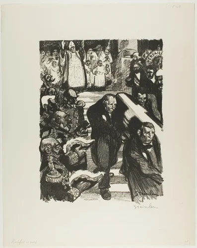 Rochefort is dying! Rochefort is dead! by Théophile Alexandre Steinlen, print, 1898