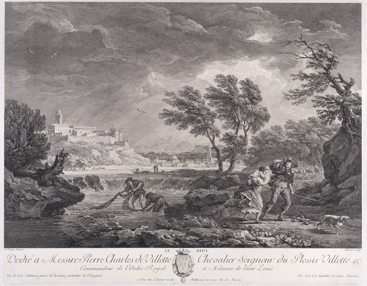 Noon by Joseph Vernet, print, 1765-1775