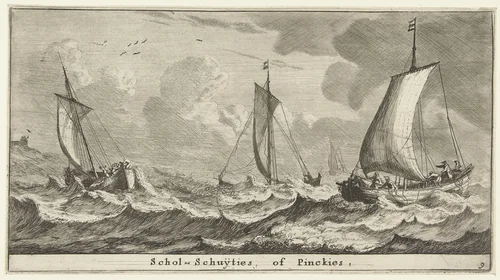 Scholschuiten by Reinier Nooms, print, 1652-1654