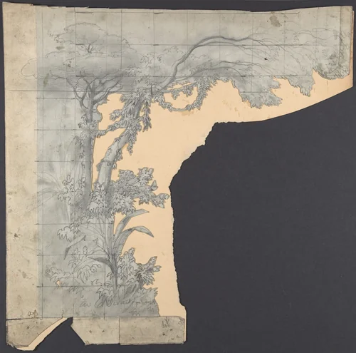 Design for a Stage Set at the Opéra, Paris by Eugène Cicéri, drawing, 1830-1890