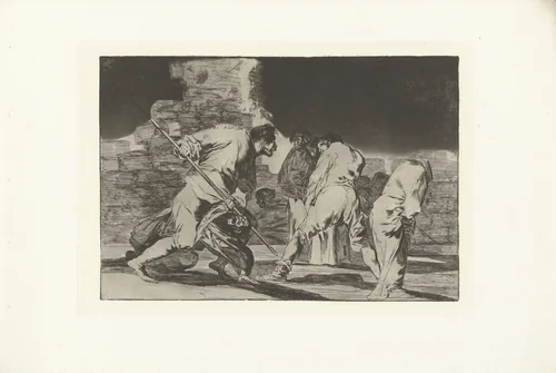 Woedende dwaasheid by Francisco de Goya, print, 1815-1820