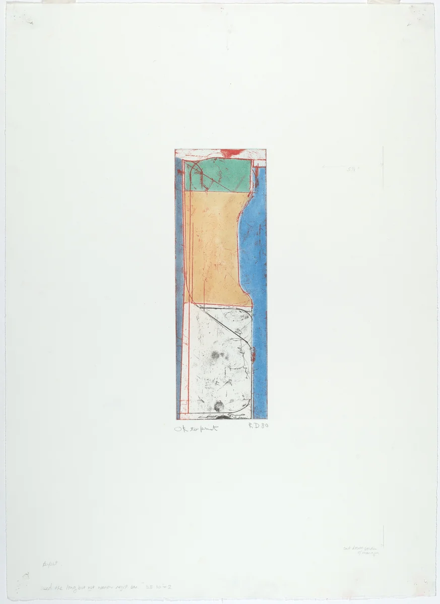 Small Thin by Richard Diebenkorn, print, 1980