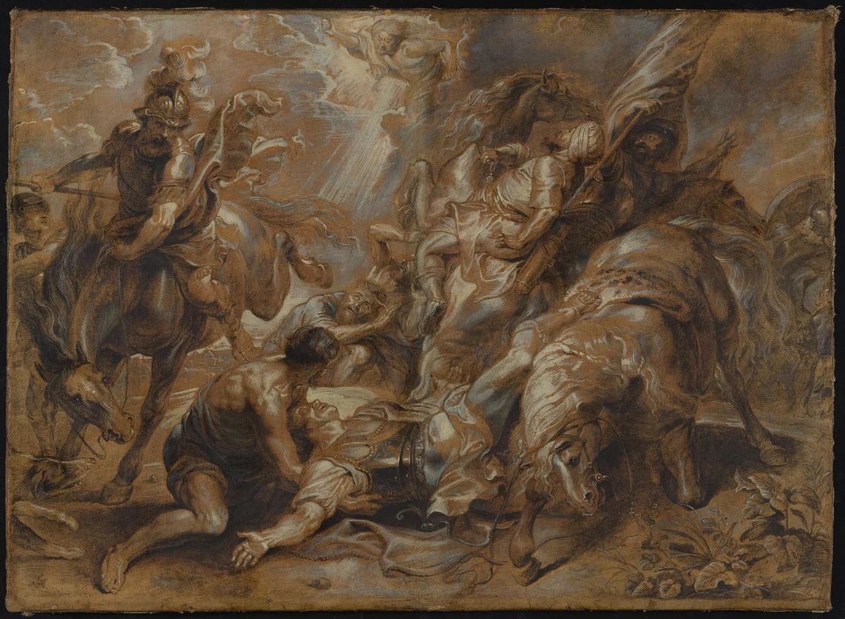 The Conversion of Saint Paul by Abraham van Diepenbeeck
Sir Peter Paul Rubens, drawing, 1640-1649