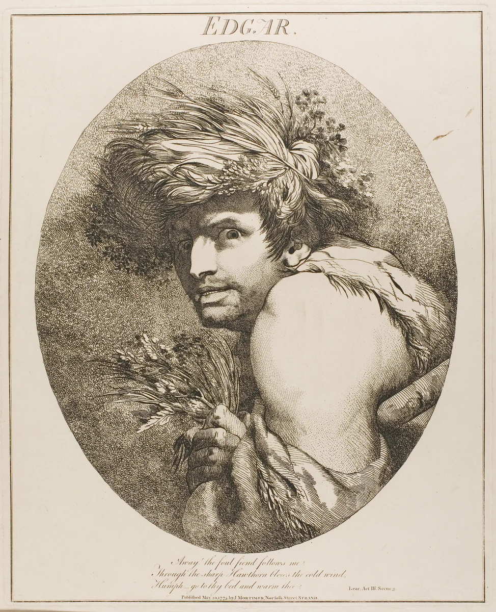 Edgar by John Hamilton Mortimer, print, 1809