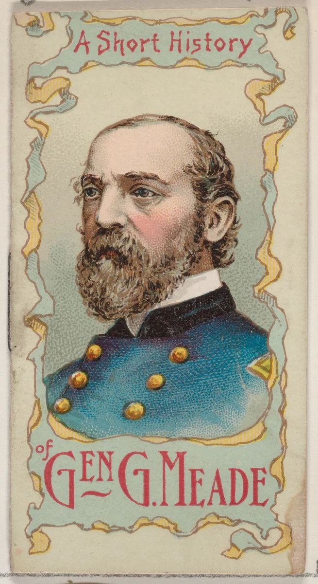 A Short History of General George Gordon Meade, from the Histories of Generals series of booklets (N78) for Duke brand cigarettes by W. Duke, Sons & Co., print, 1888