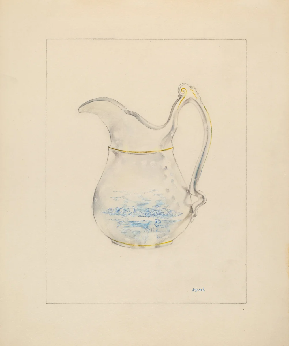 Pitcher by Joseph Sudek, index of american design, 1936
