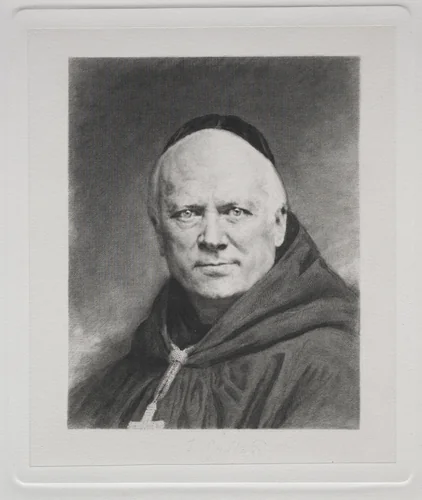 Dom Prosper Gueranger, Abbe of Solesmes by Claude-Ferdinand Gaillard, print, 1850-1887
