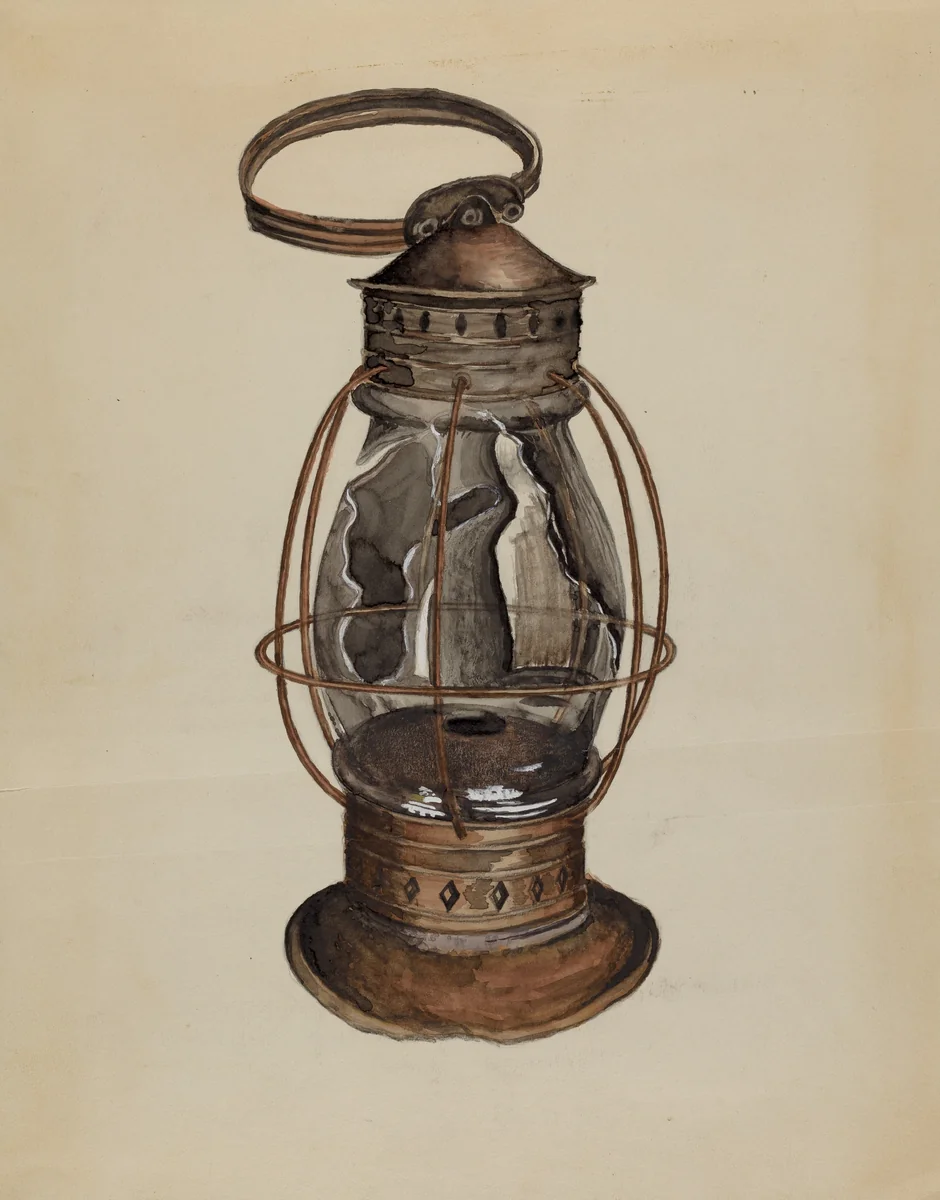 Lantern by Albert Eyth, index of american design, 1937