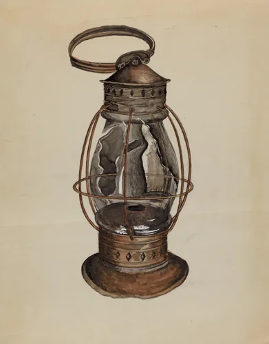 Lantern by Albert Eyth, index of american design, 1937
