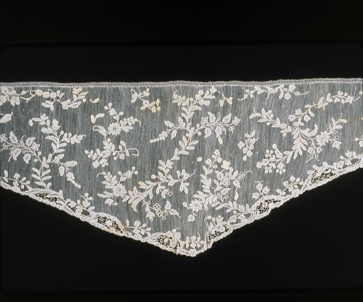 Shaped Sleeve Ruffle (Engageanté) by Italy, Burano, other, 1760-1769