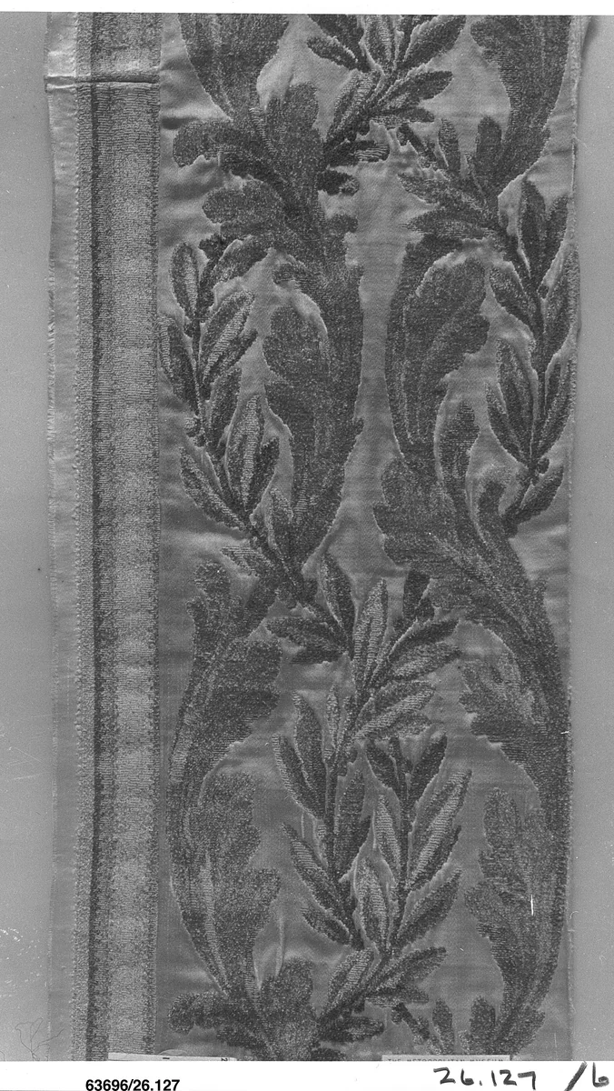 Border by Philippe de Lasalle, textile, 1785-1799