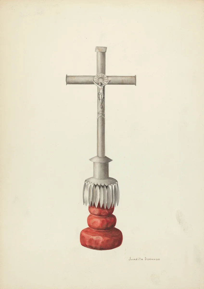 Crucifix by Juanita Donahoo, index of american design, 1936