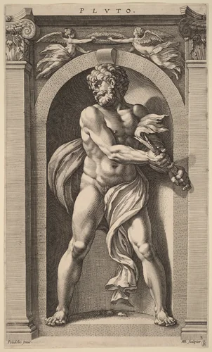 Pluto by Hendrick Goltzius
Polidoro da Caravaggio, print, 1592