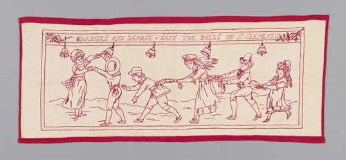 Scarf by England, textile, 1865-1885